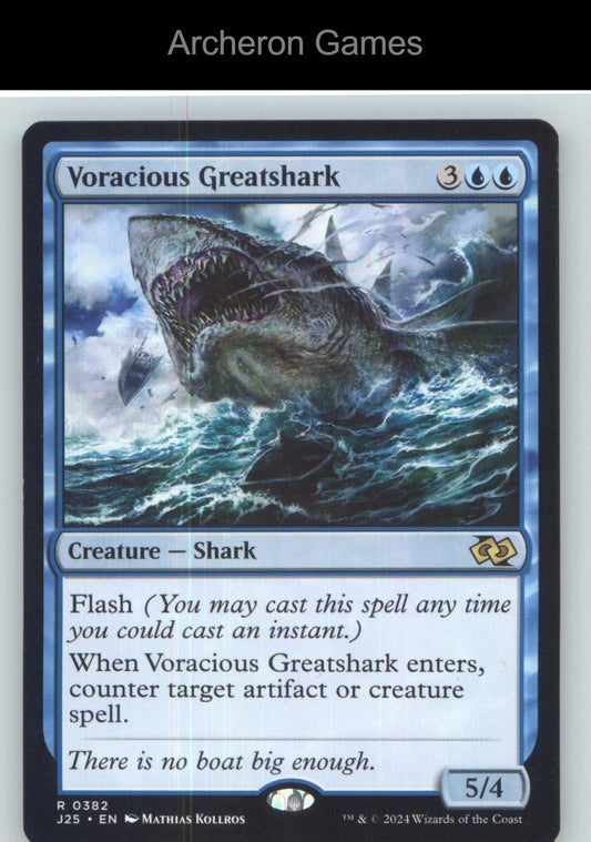 Voracious Greatshark J25 382 R MTG Card NM/EX+