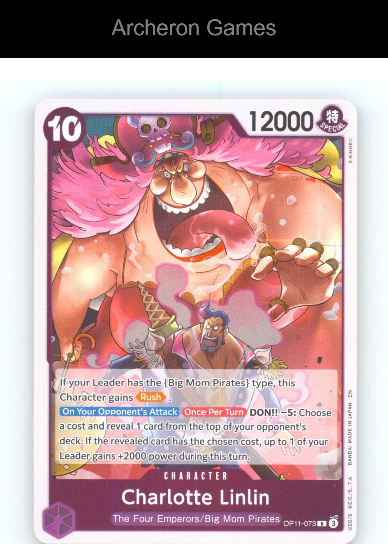 Charlotte Linlin OP11-073 R One Piece Card NM/EX+ Foil