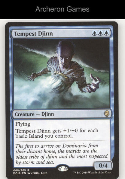 Tempest Djinn 68 R MTG Card Promo Pack: Core Set 2020