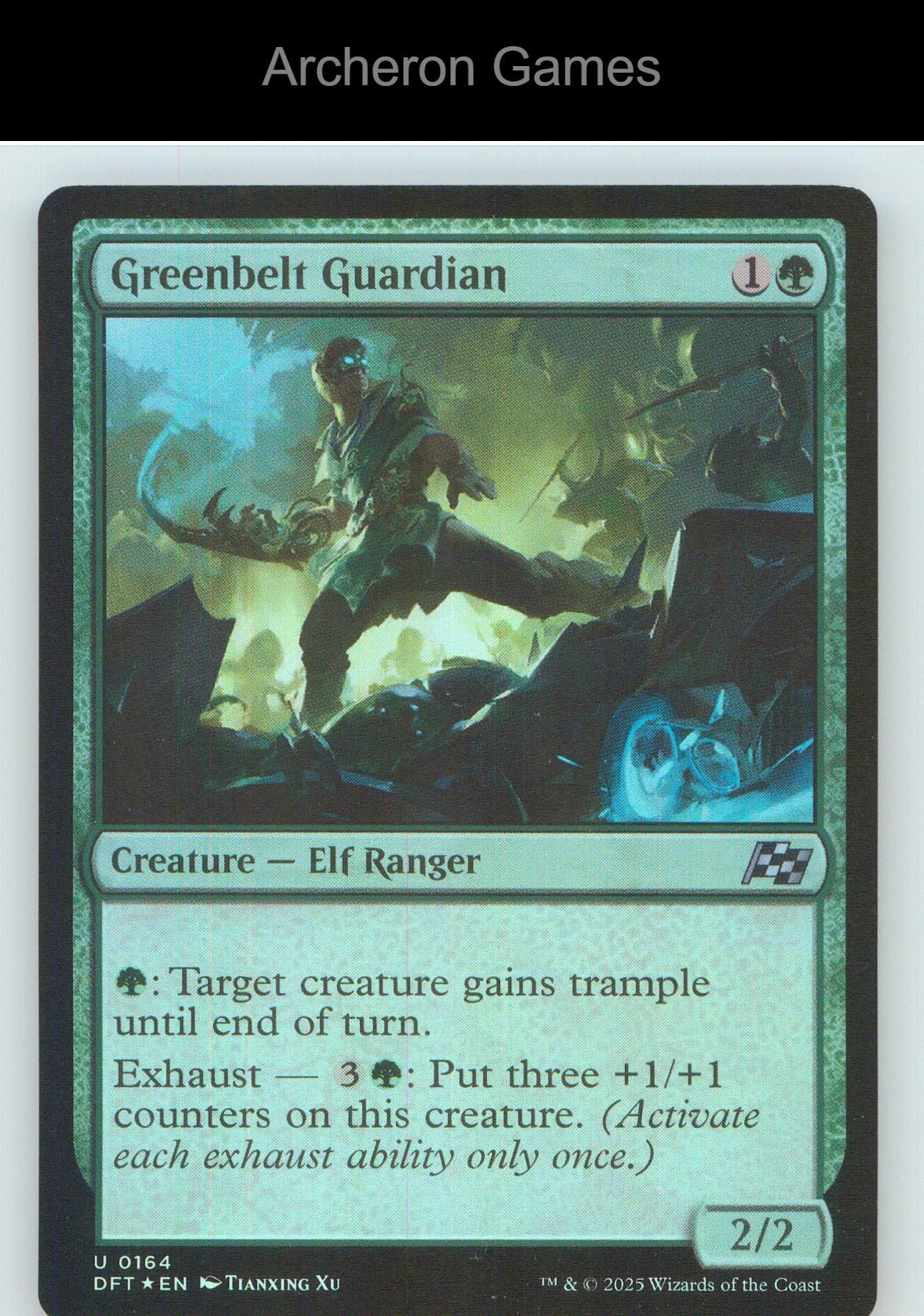 Greenbelt Guardian DFT 164 UC MTG Card NM/EX+ Foil