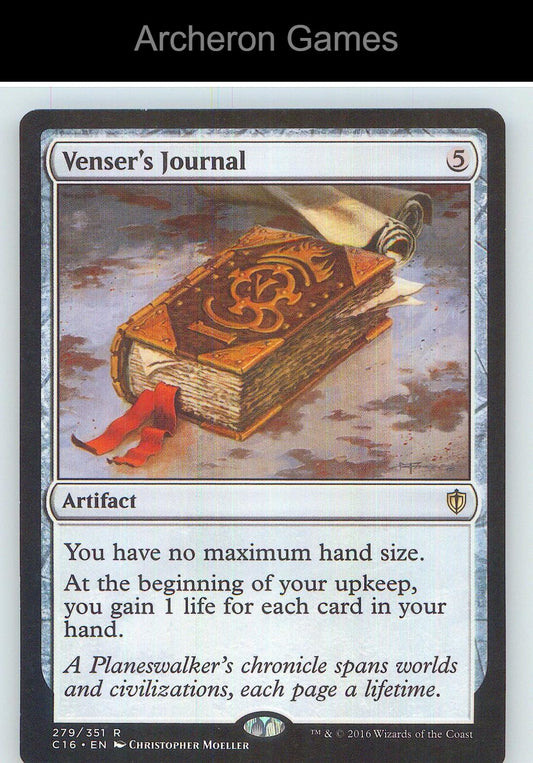 Venser's Journal C16 279 R MTG Card NM/EX+