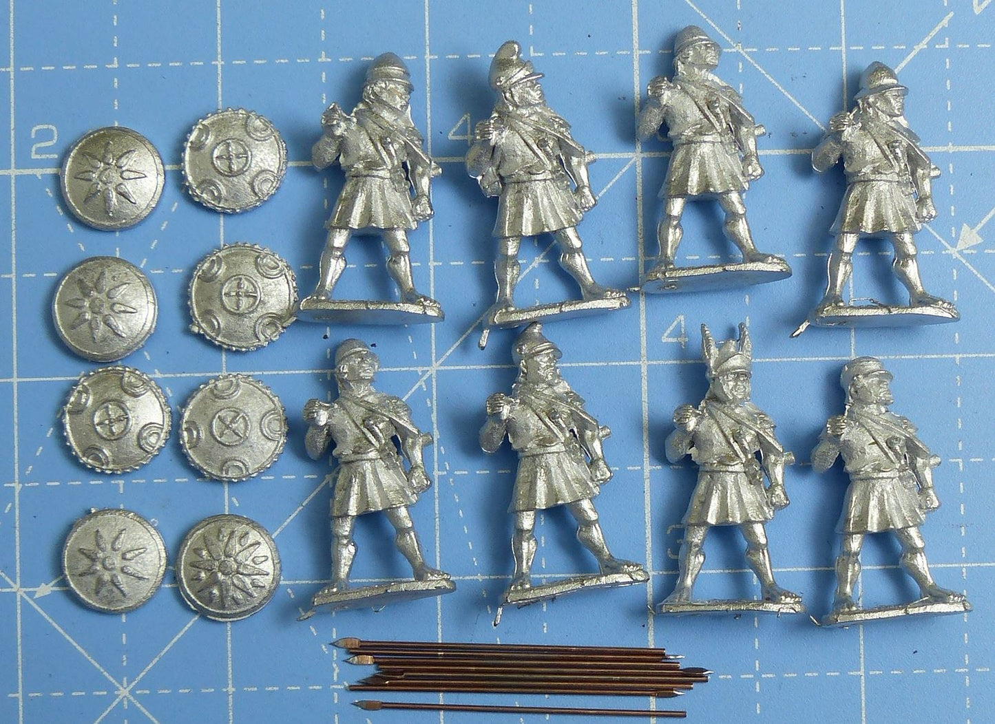 Unarmoured Macedonian Pikemen WG101 Metal - Wargames Foundry Miniatures #26L