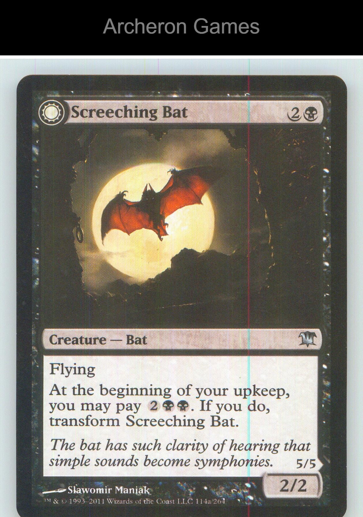 Screeching Bat ISD 114 UC MTG Card NM/EX+