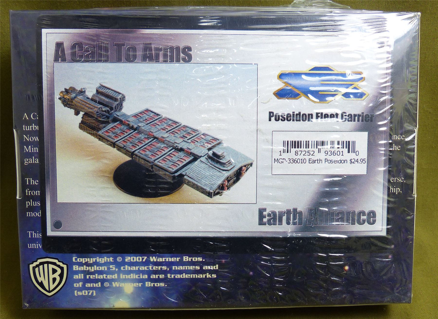 Classic Metal Earth Poseidon Fleet Carrier sealed box - Babylon 5: Call to Arms Miniatures #2LU
