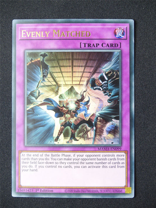 Evenly Matched MAMA Ultra Rare - 1st ed Yugioh Card #92V