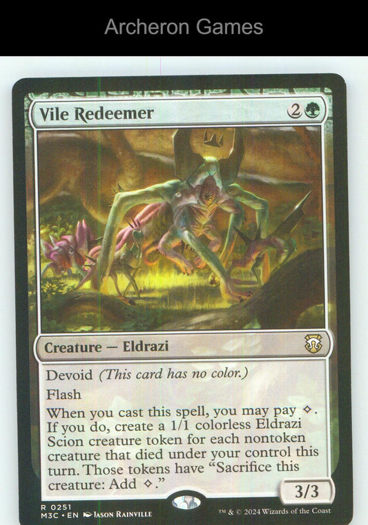 Vile Redeemer (Ripple Foil) 251 R MTG Card NM/EX+
