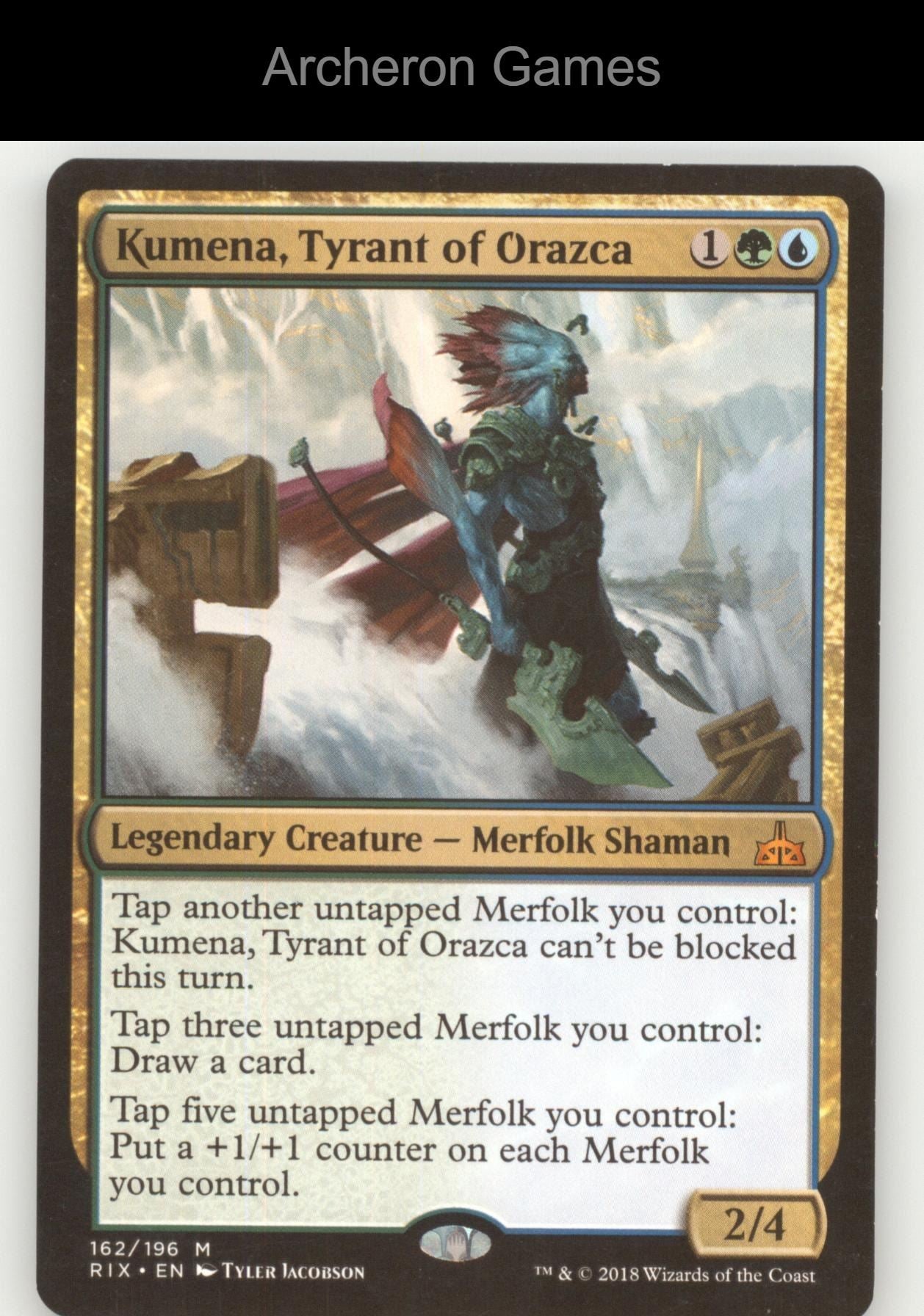 Kumena, Tyrant of Orazca 162 Mythic MTG Card Rivals of Ixalan