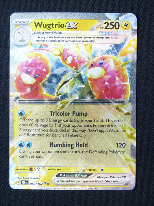 Wugtrio EX 060/162 Textured Holo - Pokemon Card #63H