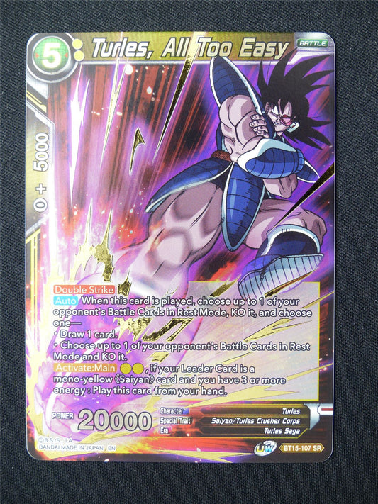 Turles All Too Easy BT15 SR - Dragon Ball Super Card #5PY