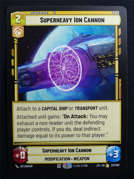 Superheavy Ion Cannon 227/262 - Star Wars Unlimited Card #9R