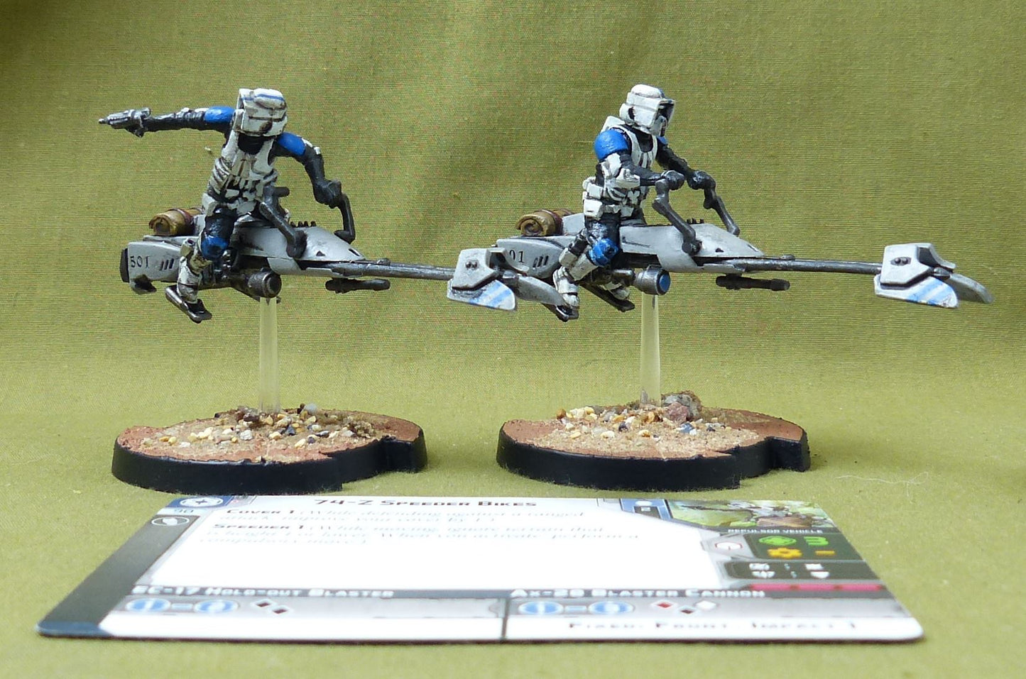 74-Z Speeder Bikes painted - Galactic Empire - Star Wars legion #1UF