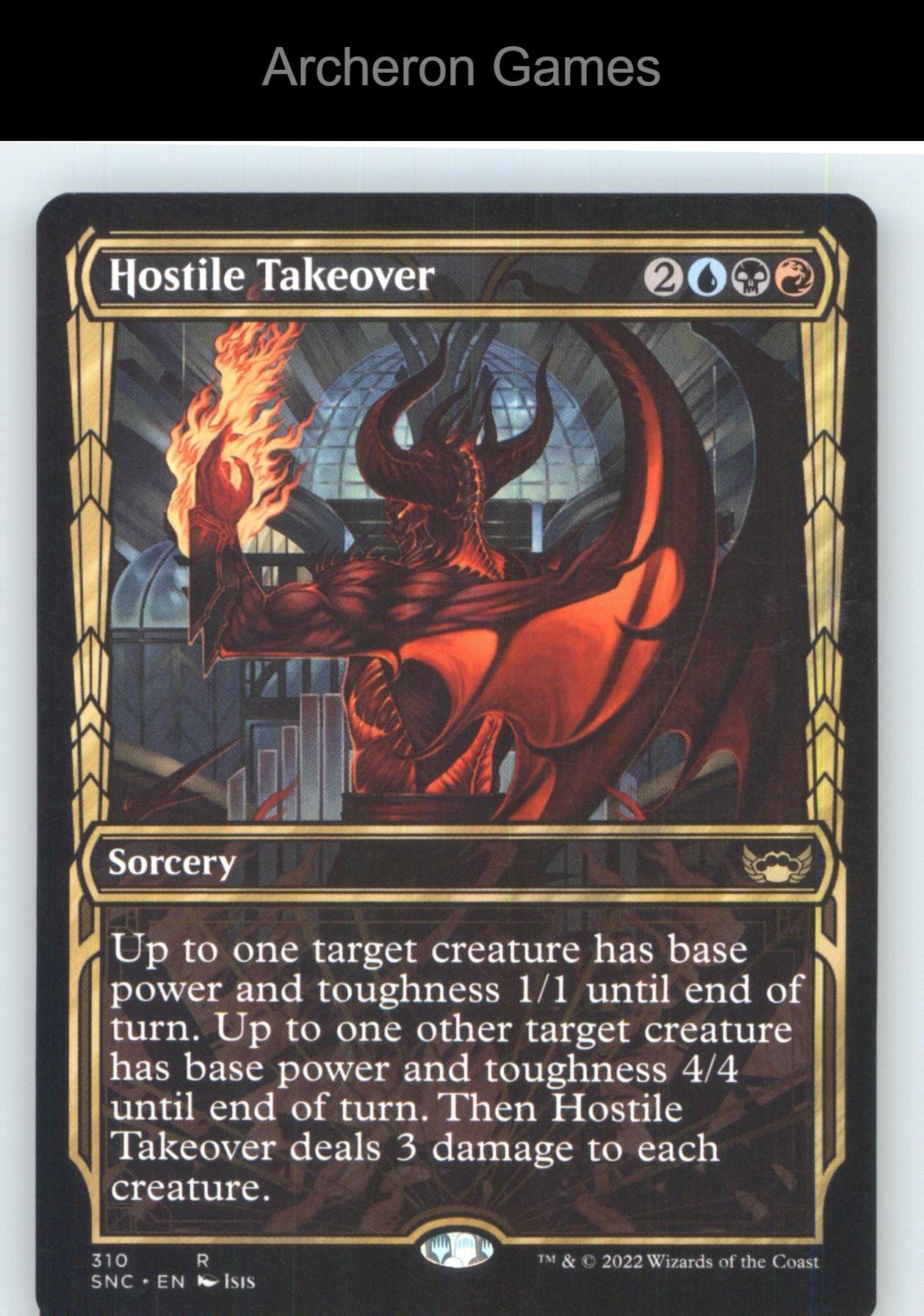 Hostile Takeover (Showcase) SNC 310 R MTG Card NM/EX+