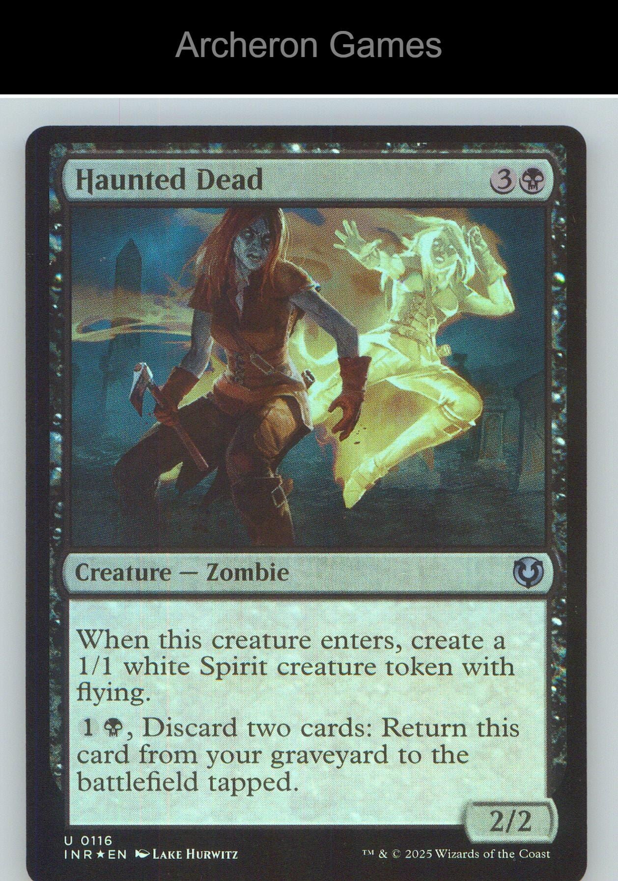 Haunted Dead INR 116 UC MTG Card NM/EX+ Foil