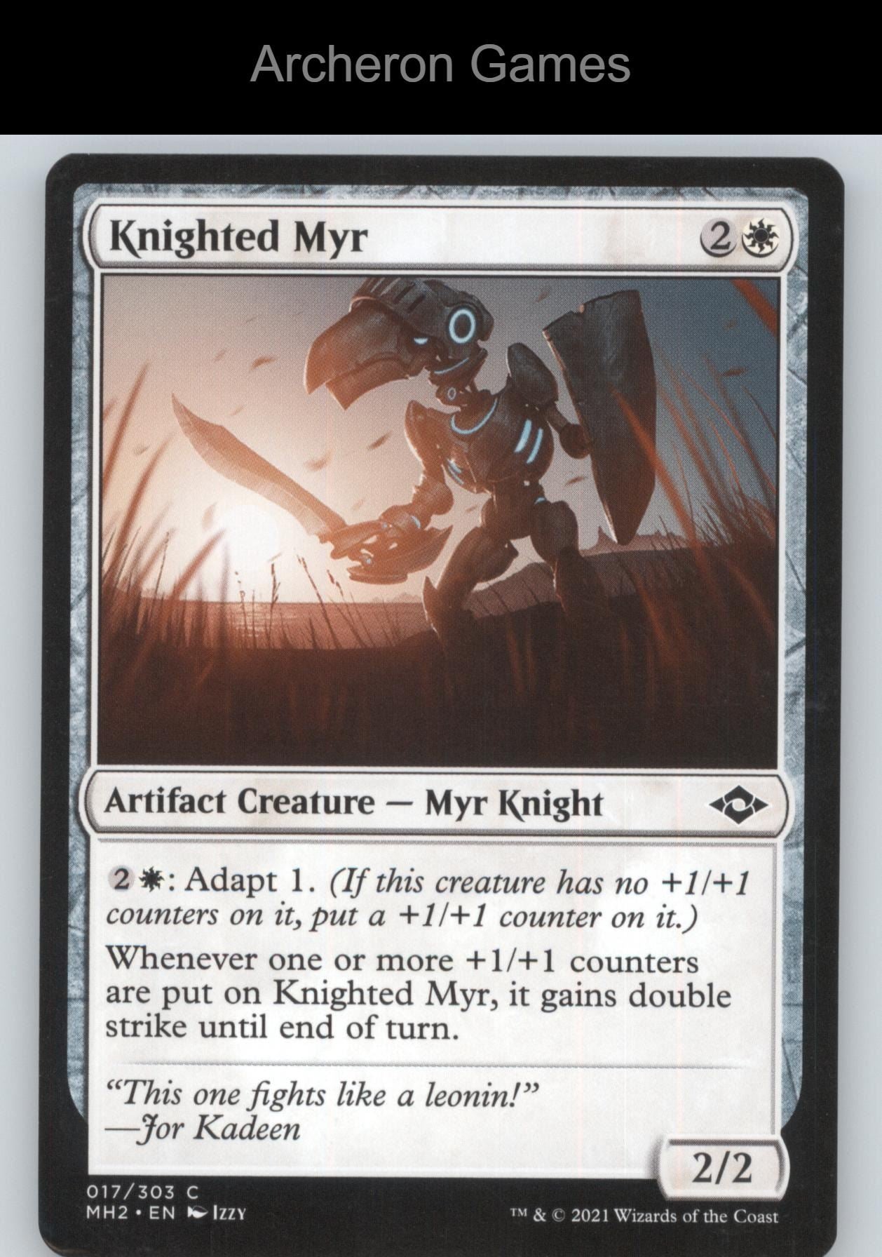 Knighted Myr 17 C MTG Card Modern Horizons 2