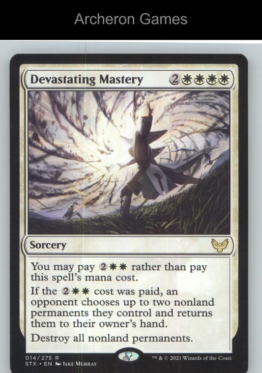 Devastating Mastery STX 14 R MTG Card NM/EX+