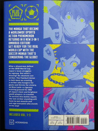 Blue Lock Omnibus volume 1-3 - Kodansha Manga #2YR
