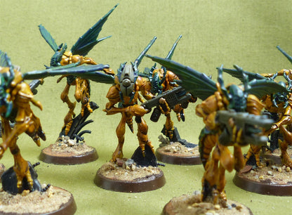 Vespid Stingwings painted - Tau Empire - Warhammer Kill Team #K9