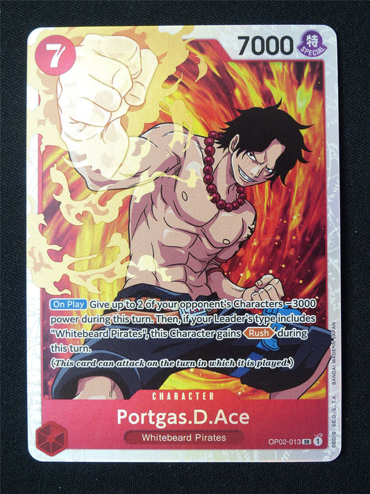 Portgas.D.Ace OP02-013 SR Foil - One Piece Card #91X