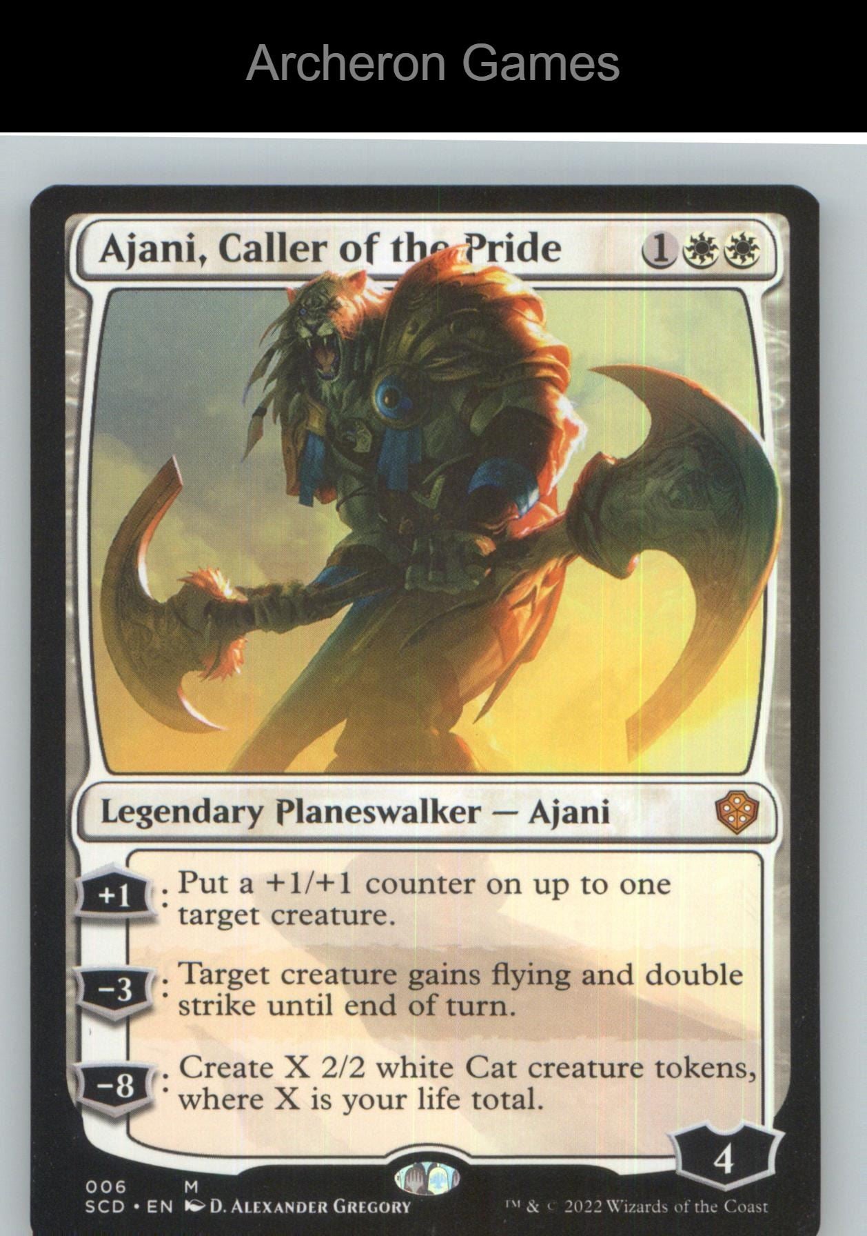 Ajani, Caller of the Pride SCD 6 Mythic MTG Card NM/EX+