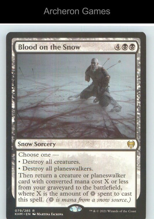 Blood on the Snow KHM 79 R MTG Card NM/EX+