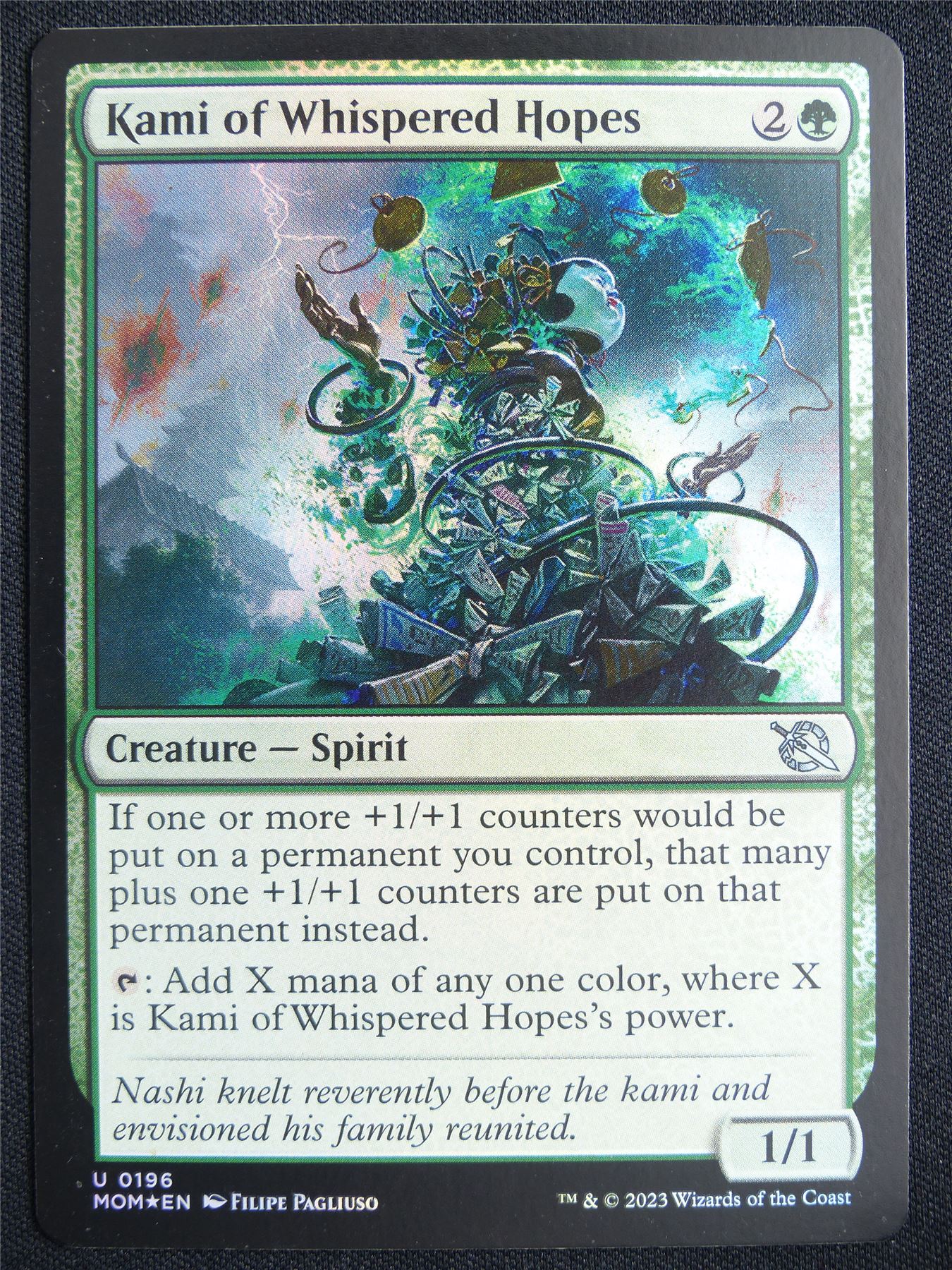 Kami of Whispered Hopes Foil - MOM - Mtg Card #23U