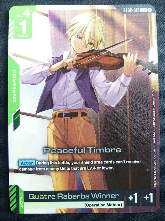 Peaceful Timbre ST02-013 C+ Foil - Gundam Card #4F0