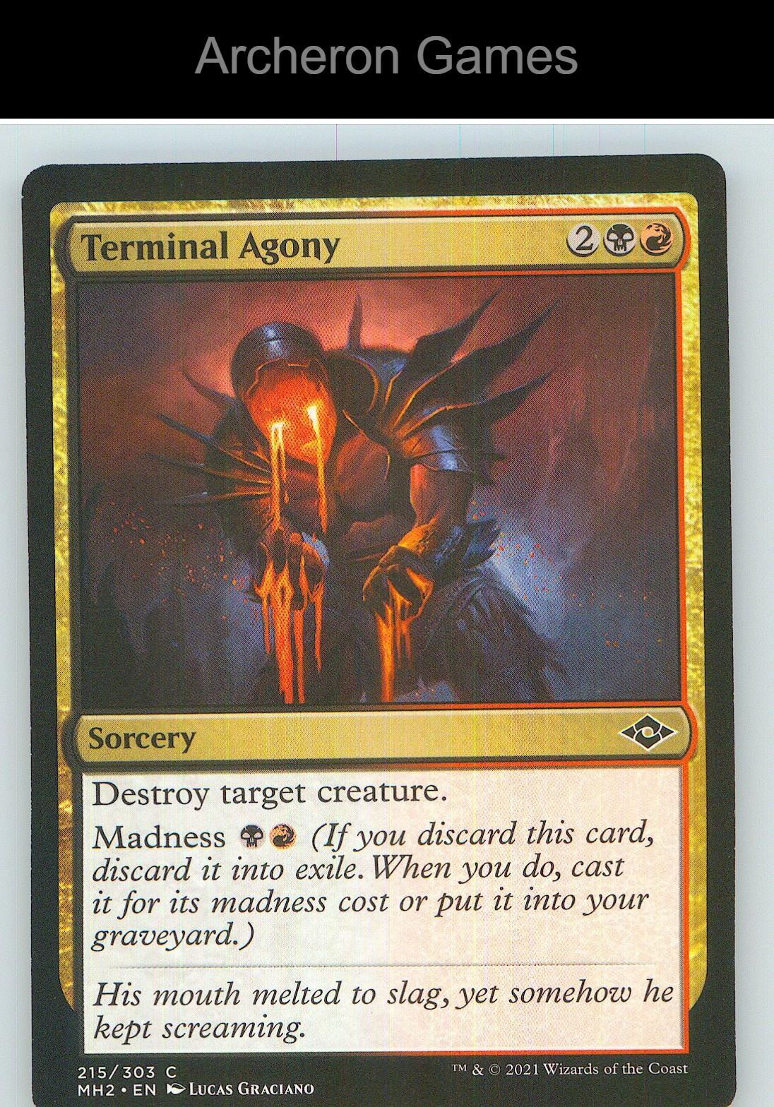 Terminal Agony MH2 215 C MTG Card NM/EX+