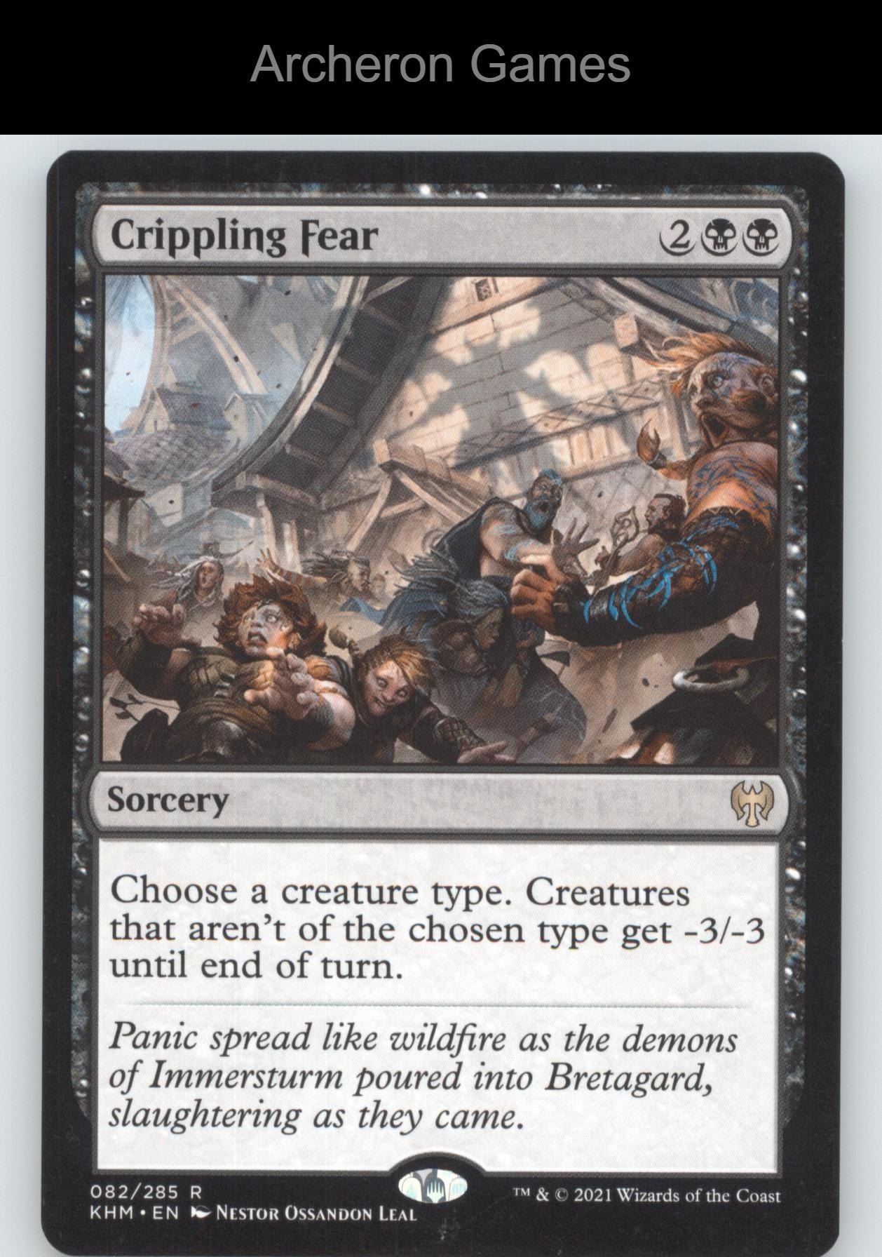 Crippling Fear 82 R MTG Card Kaldheim