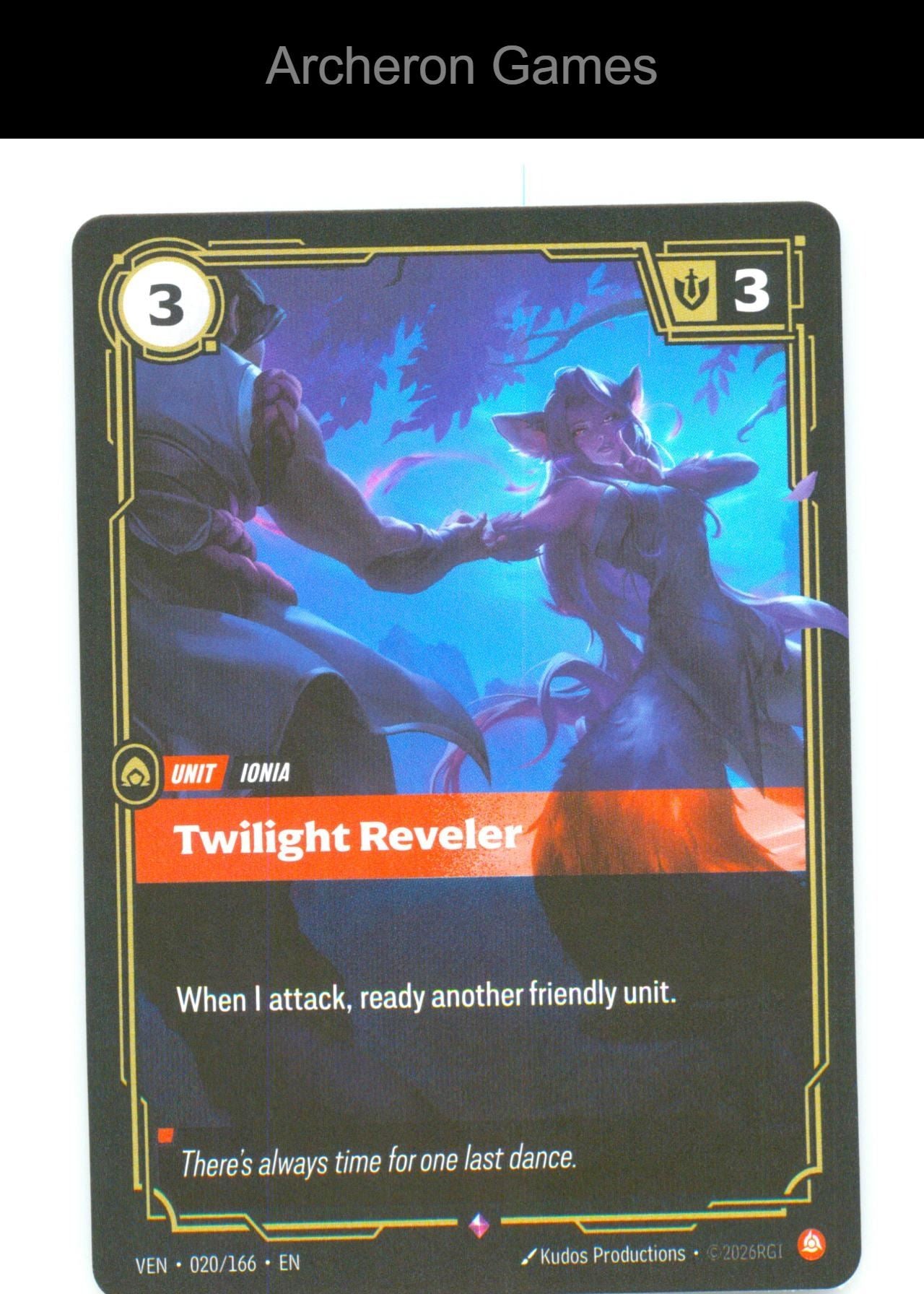 Twilight Reveler VEN 020/166 R Vendetta Riftbound Card Foil