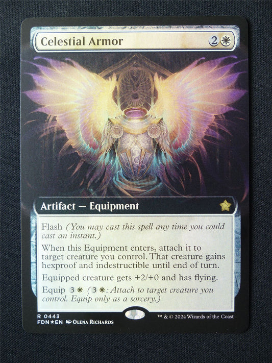 Celestia Armor Extended Foil - FDN - Mtg Card #5AD