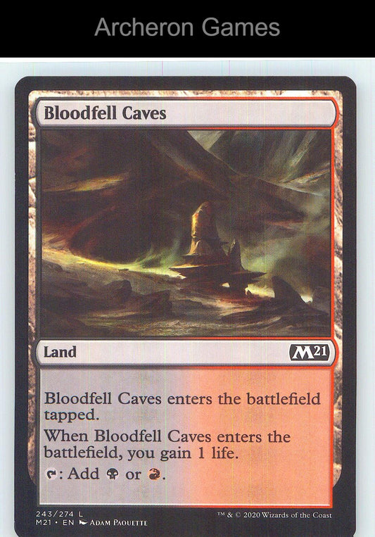 Bloodfell Caves M21 243 Land MTG Card NM/EX+