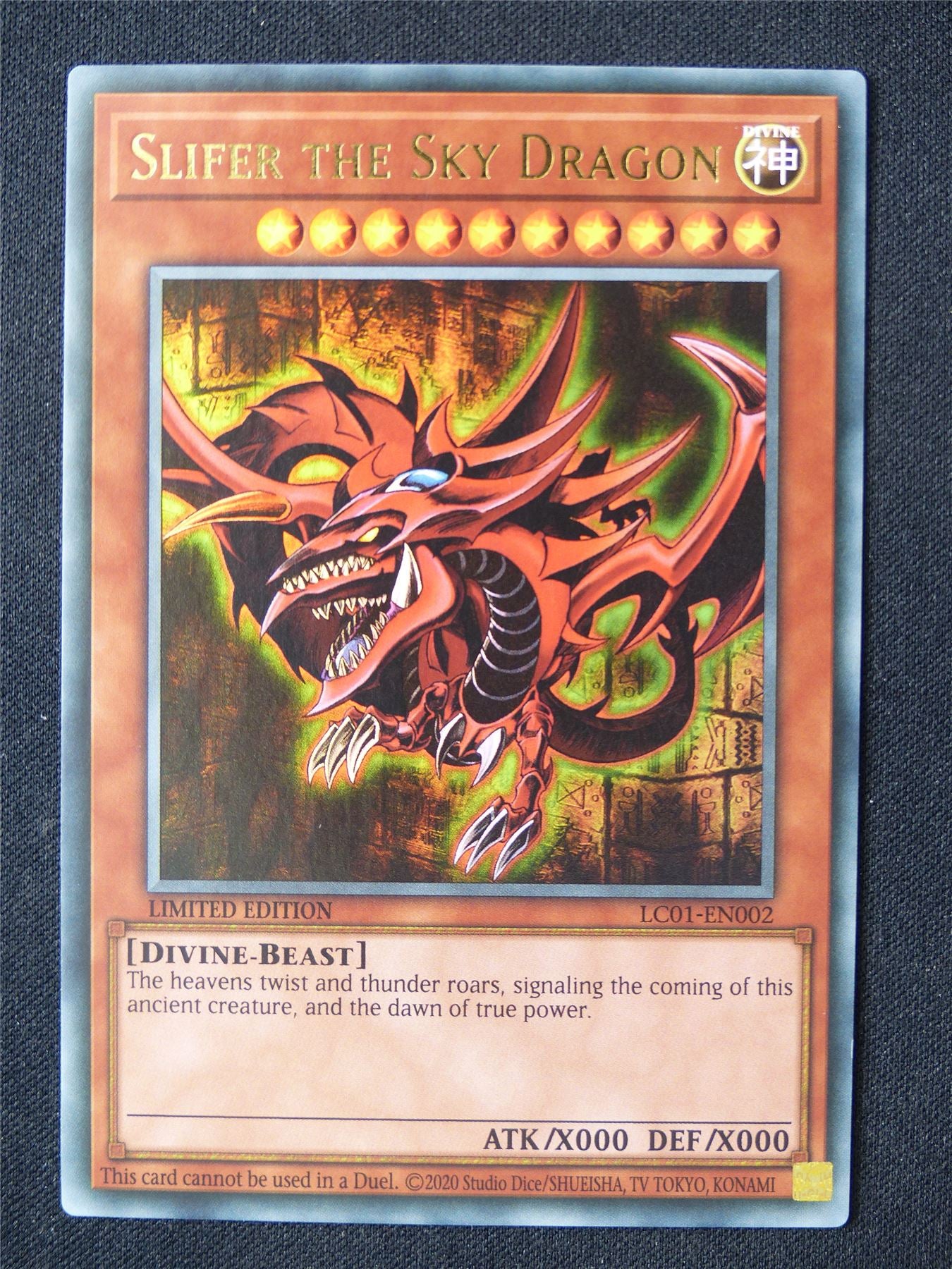 Slifer the Sky Dragon LC01 Ultra Rare - limited ed Yugioh Card #K