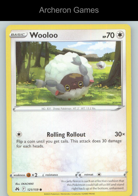 Pokemon Card Wooloo CRZ 121/159 C Crown Zenith