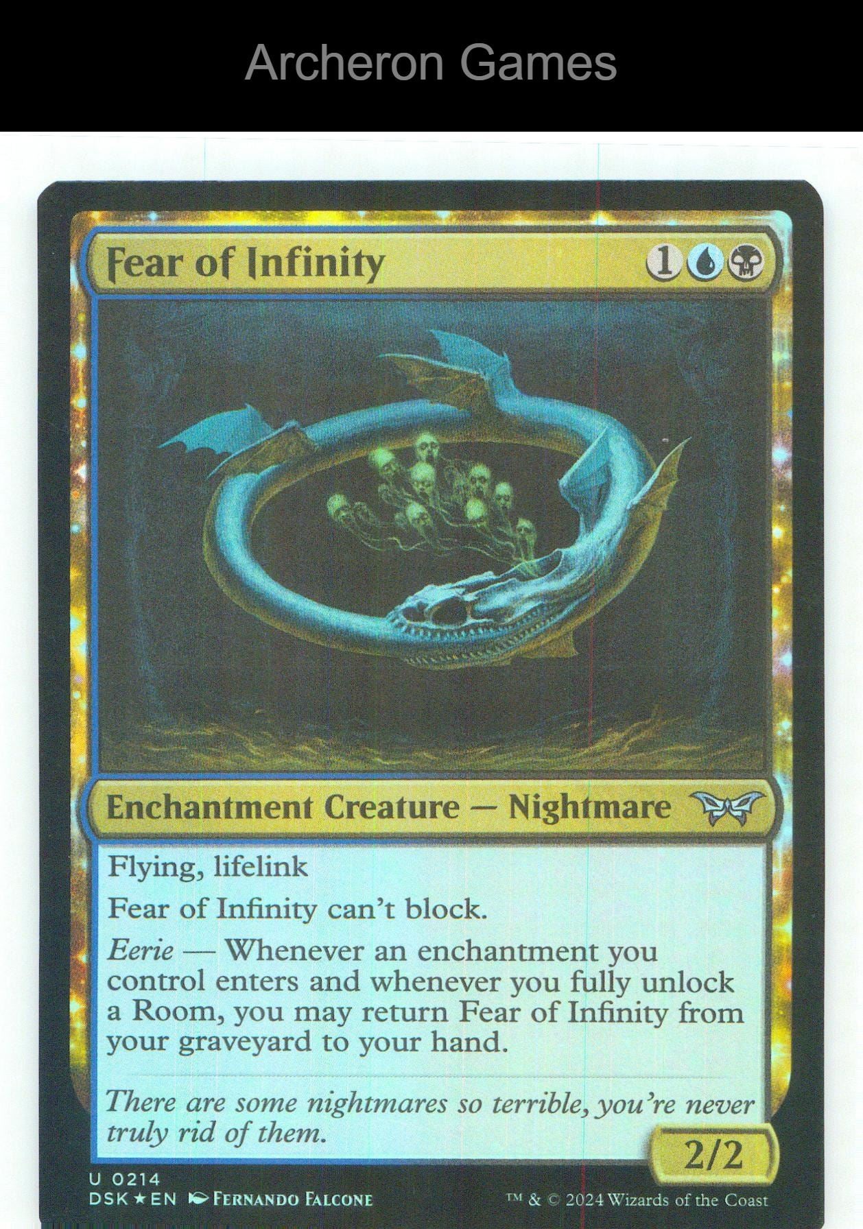 Fear of Infinity DSK 214 UC MTG Card NM/EX+ Foil