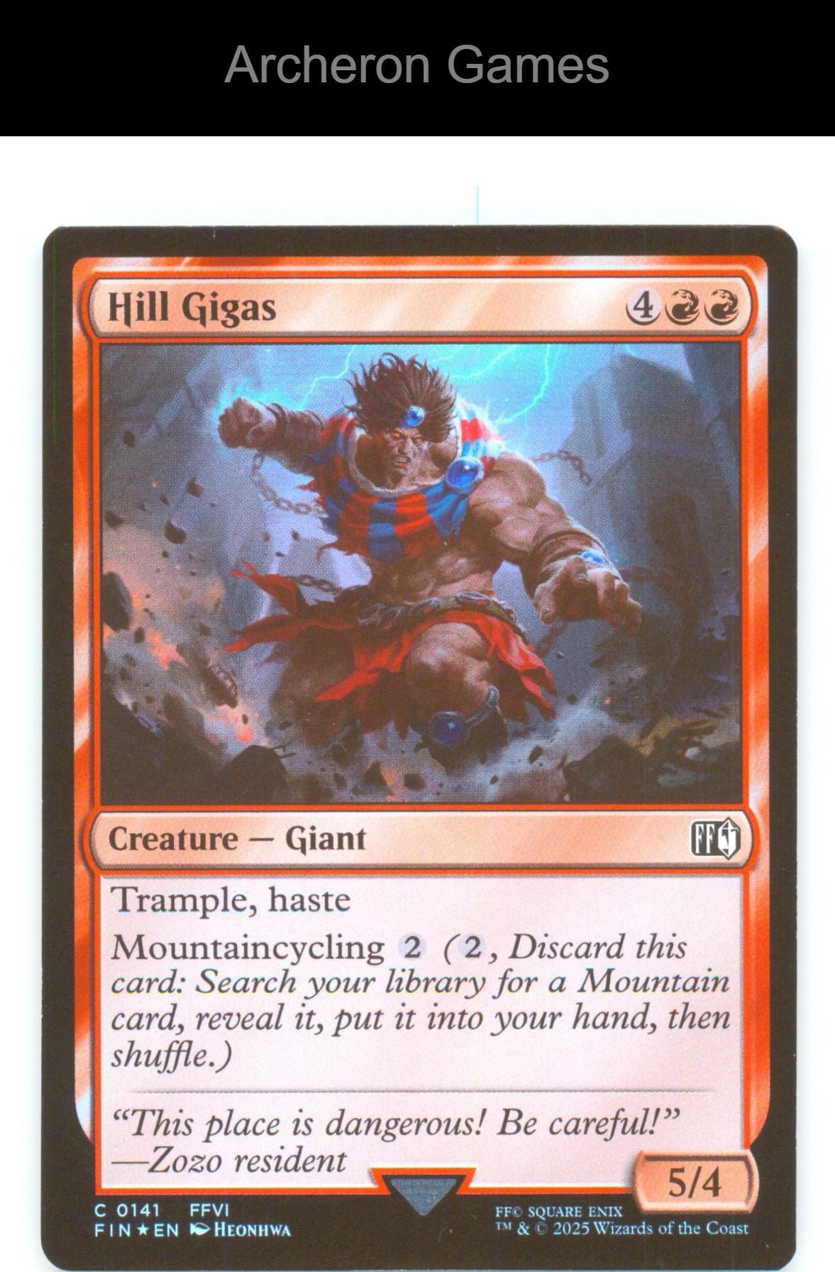 Hill Gigas FIN 141 C MTG Card NM/EX+ Foil