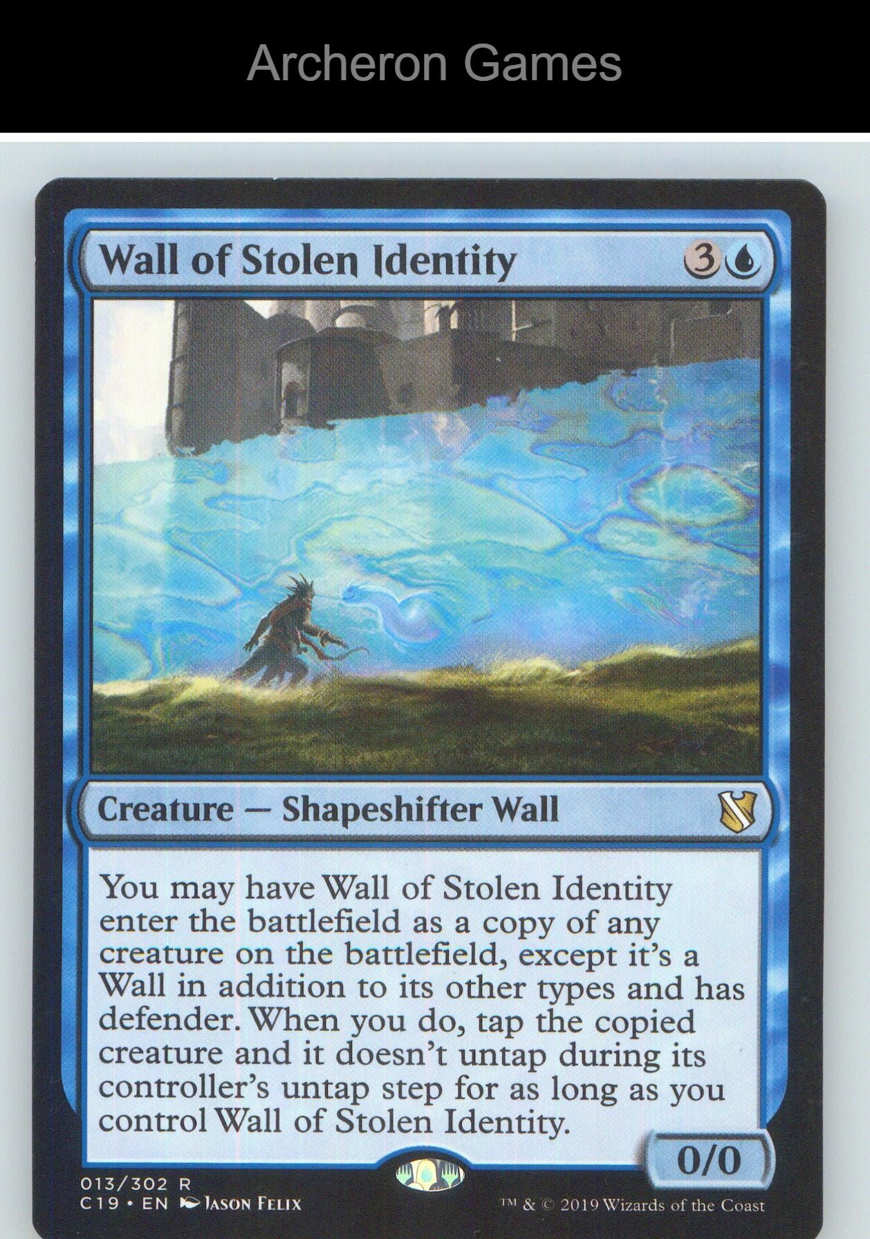 Wall of Stolen Identity C19 13 R MTG Card NM/EX+