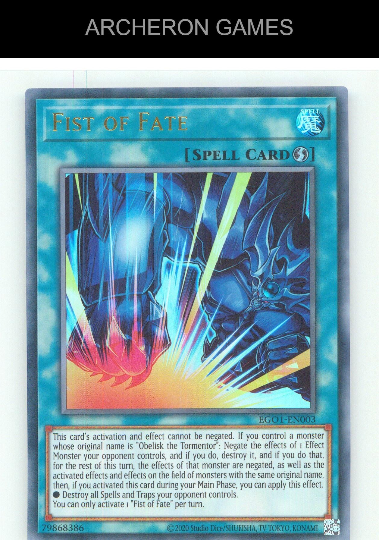 Fist of Fate UR YUGIOH Card Unlimited