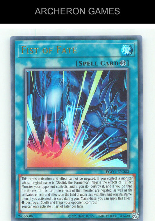 Fist of Fate UR YUGIOH Card Unlimited