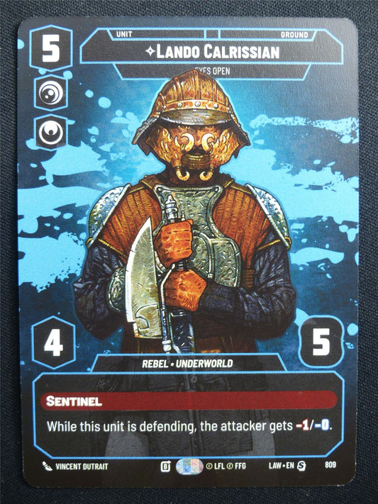 Lando Calrissian 809 Prestige - Star Wars Unlimited Card #AN
