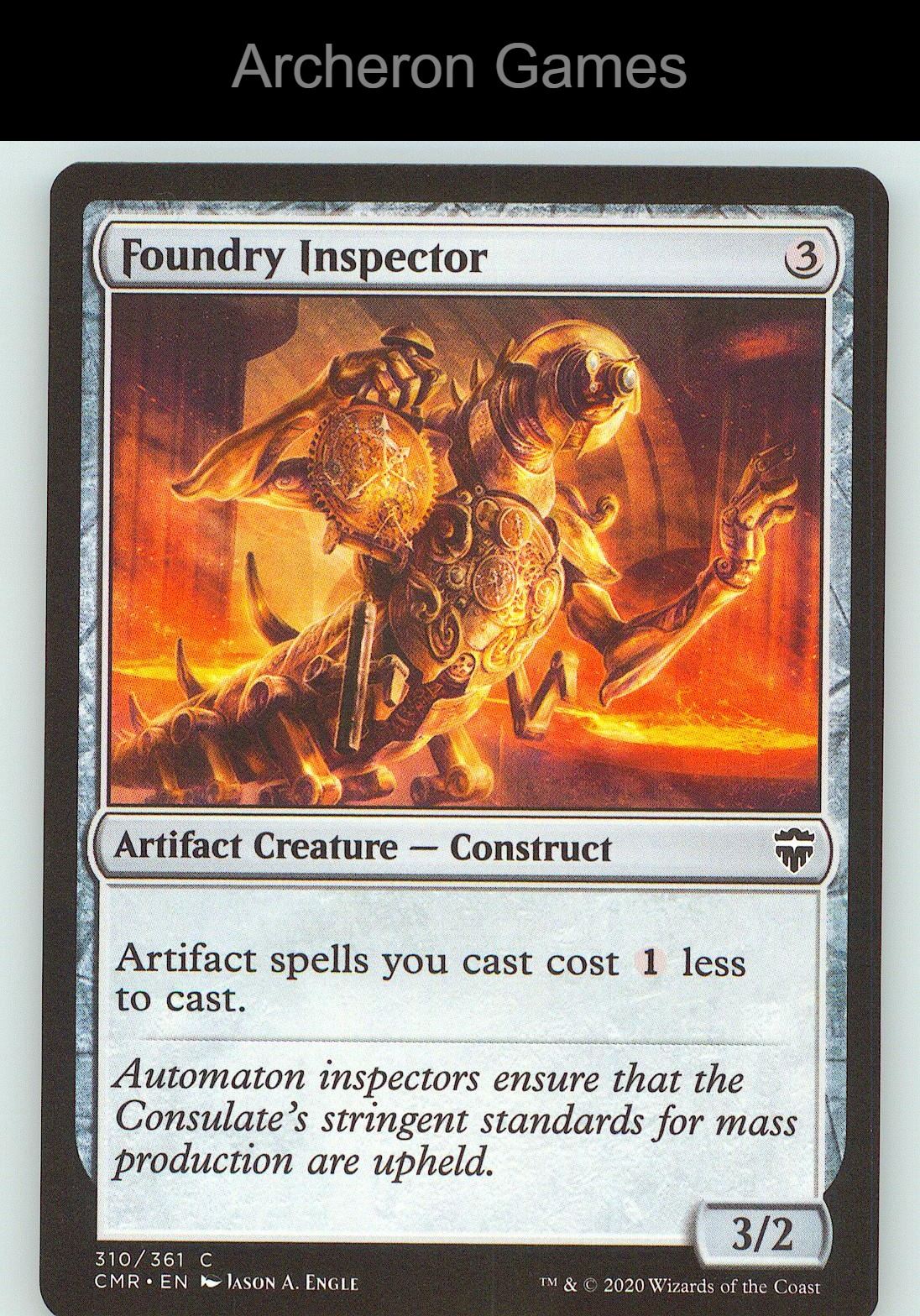 Foundry Inspector CMR 310 C MTG Card NM/EX+