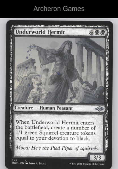 Underworld Hermit (Showcase) 347 UC MTG Card Modern Horizons 2