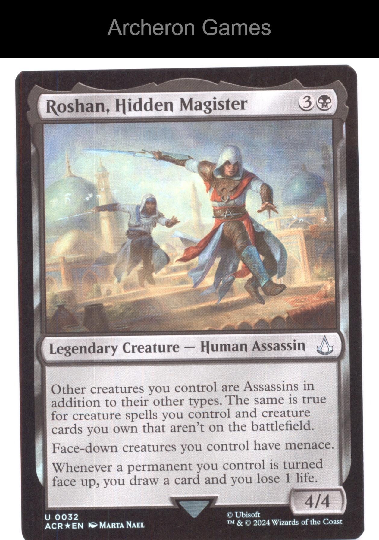 Roshan, Hidden Magister 32 UC MTG Card Universes Beyond: Assassin's Creed