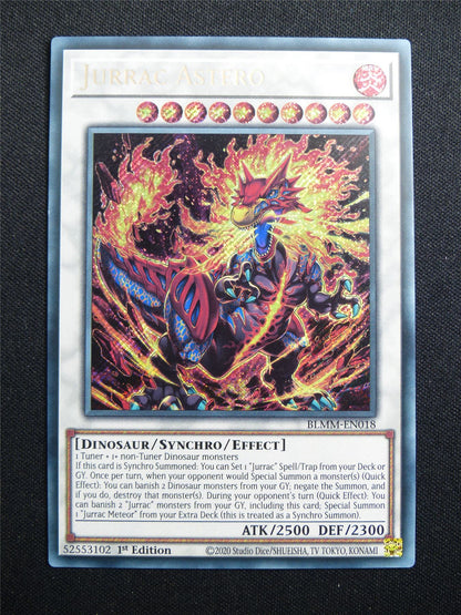 Jurrac Astero BLMM Secret Rare - 1st ed Yugioh Card #3ID