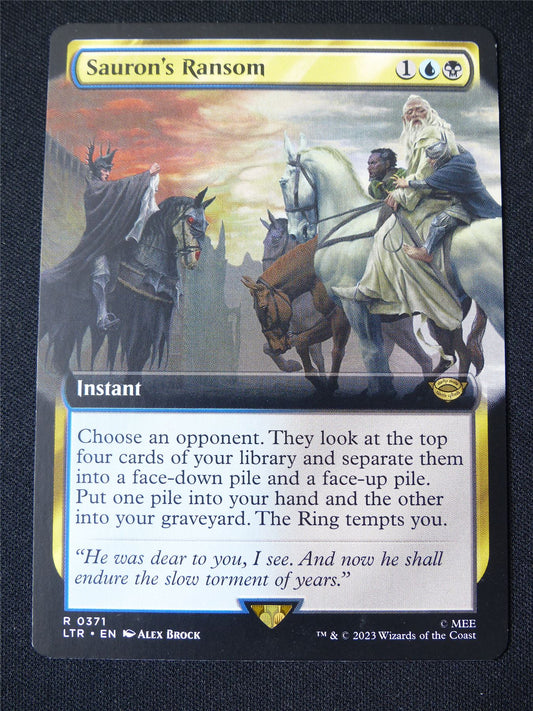 Sauron's Ransom Extended Art - LTR - Mtg Card #23Q