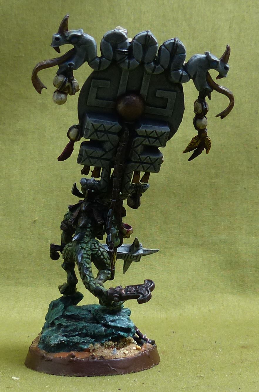 Saurus Astrolith Bearer painted - Seraphon - Warhammer AoS #2MD