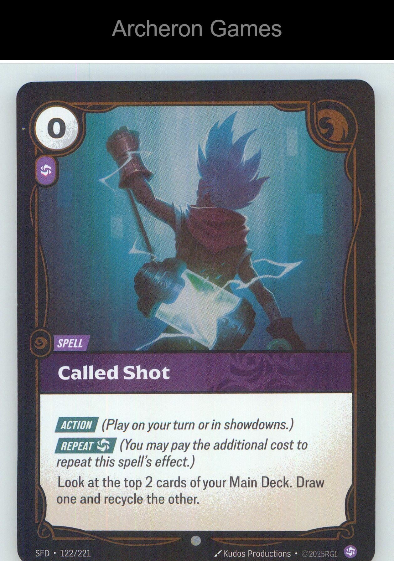 Called Shot SFD 122/221 C Spiritforged Riftbound Card