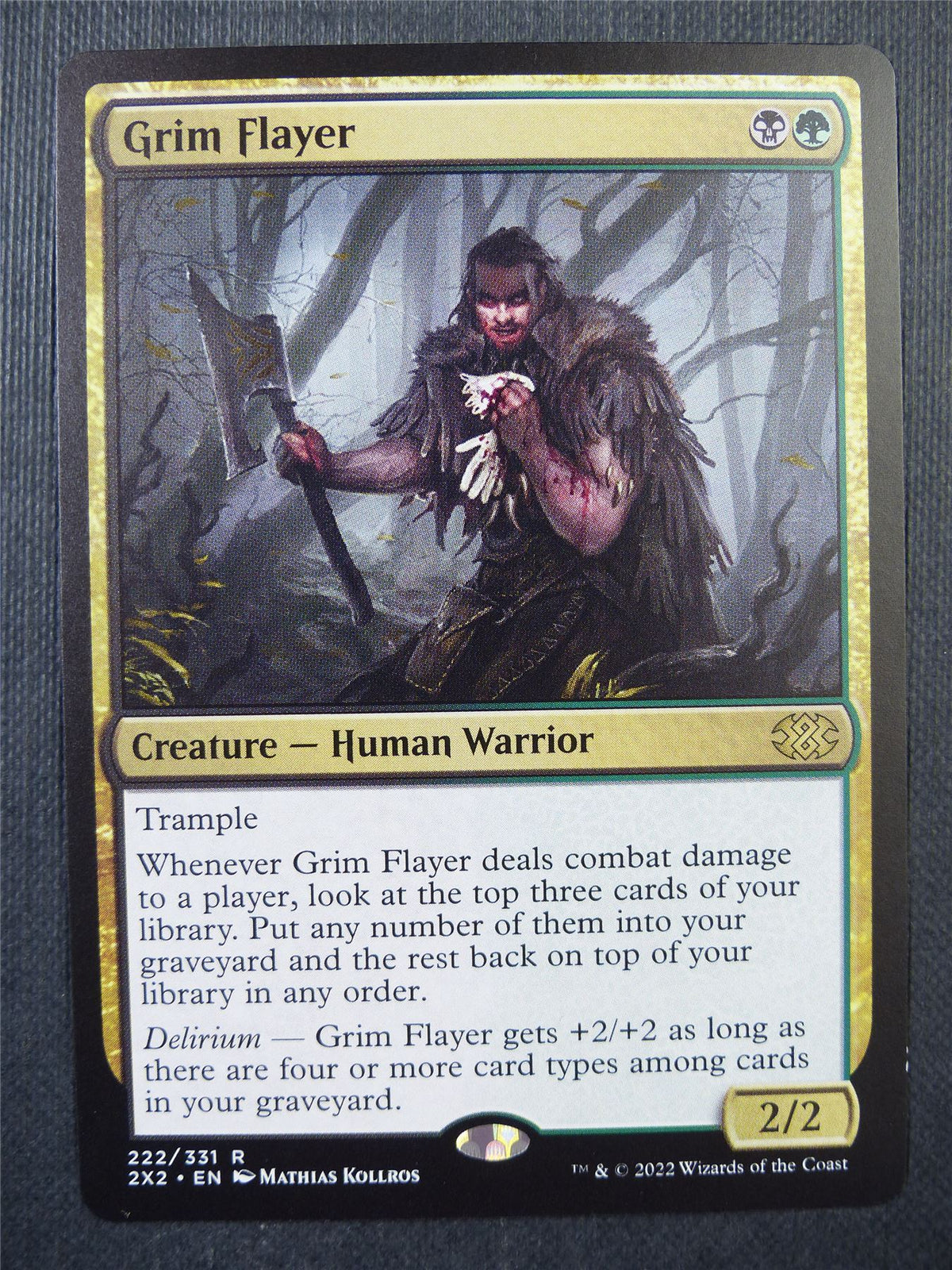 Grim Flayer - Double Master 2022 - Mtg Card #6GS