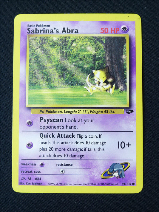 Sabrina's Abra 94/132 - Pokemon Card #1WQ