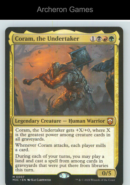 Coram, the Undertaker 7 Mythic MTG Card NM/EX+
