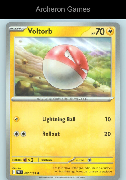 Pokemon Card Voltorb PAL 066/193 C Paldea Evolved